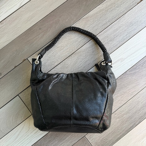 Brighton Black snake Textured Shoulder Bag - Picture 10 of 13